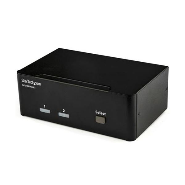 StarTech.com 2ポートDisplayPortデュアルモニター対応KVMスイッチ ブラック SV231DPDDUA21台【日時指定不可】
