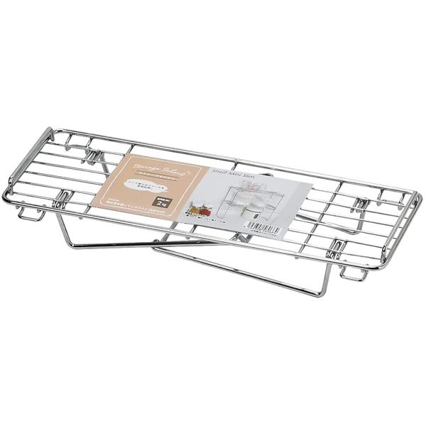 〔3個セット〕 キッチン収納 ミニスリム 幅33.5cm 足折れ式 折りたたみ収納可 スタッキング ストレージセレクト 積み重ね棚