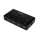 StarTech.com 4ポート USB3.0ハブ 2.4A急速充電専用ポート搭載 ブラック ST53004U1C 1個(2)