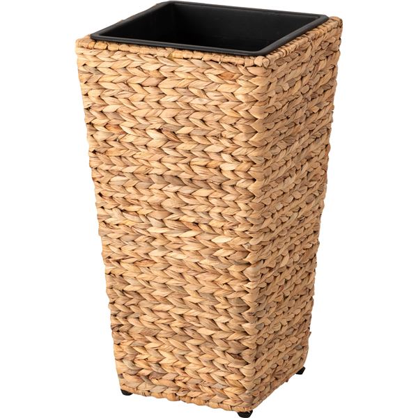 プランター 角 ハイタイプ M 約幅29×奥行29×高さ52.5cm 鉢カバー 鉢 ウォーターヒヤシンス アジアンテイスト