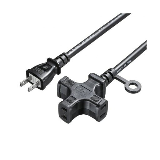 サンワサプライ電源延長コード 2P・3個口 ブラック 5m TAP-EX23-5BK 1本【日時指定不可】 サンワサプライ電源延長コード 2P・3個口 ブラック 5m TAP-EX23-5BK 1本【日時指定不可】
