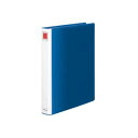 (まとめ)チューブファイル<エコ> 片開き A4タテ 30mmとじ 青 10冊【日時指定不可】