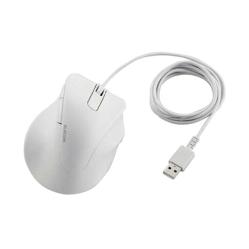 エレコム 静音有線マウス EX-G 5ボタン Lサイズ ホワイト M-XGL30UBSKWH 1個【日時指定不可】 エレコム 静音有線マウス EX-G 5ボタン Lサイズ ホワイト M-XGL30UBSKWH 1個【日時指定不可】