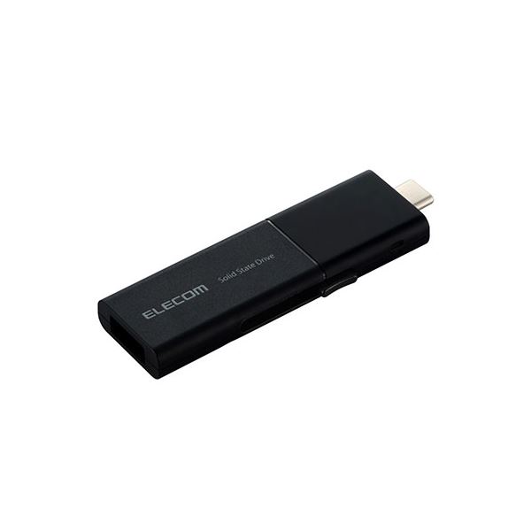 エレコム USB Type-C(TM)/USB-Aコネクター対応外付けポータブルSSD ESD-EWB_Rシリーズ 512GB ブラック ESD-EWB0500GBKR