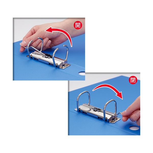 （まとめ） キングジムレバーリングファイル A4タテ 2穴 380枚収容 背幅55mm 赤 6674-R 1冊 【×5セット】【日時指定不可】