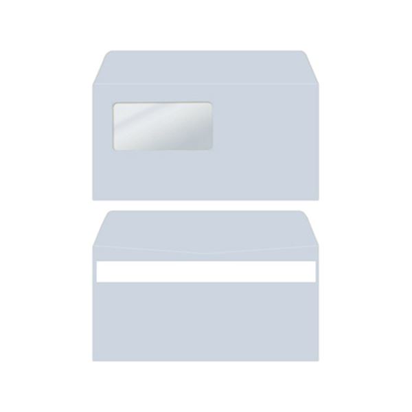 弥生 窓付封筒(アクア)シールのり付き W217×H109mm 333107 1箱(200枚)