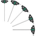 WERA ヴェラ 5本組 T型ハンドル HEX-Plus 六角ドライバーセット 136070 工具 ツール DIY 作業工具 道具【日時指定不可】