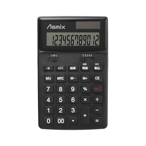 (まとめ) アスカ ビジネスカラー電卓 ブラック 【×3セット】 (まとめ) アスカ ビジネスカラー電卓 ブラック 【×3セット】