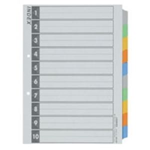 （まとめ）ジョインテックス インデックスA4S 5色10山 5組 D026J-10Y【×10セット】