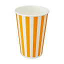 (まとめ) トーカン 両面ラミネートカップストライプ 480ml(16オンス) 1パック(50個) 【×10セット】