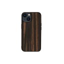 Man  Wood VR؃P[X for iPhone 14 Ebony wʃJo[^ I23621i14