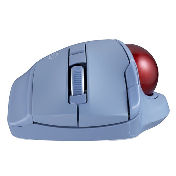 Digio2 Bluetooth 小型静音親指トラックボール 5ボタン／レーザー MUS-TBLF225BL ブルー【日時指定不可】