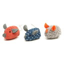 (まとめ)ファニーズ フラッフィーマウス (3個セット)【×3セット】 (猫用玩具)