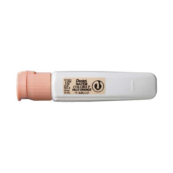 （まとめ） ぺんてる水彩えのぐ エフ水彩 ポリチューブ入 単色 12ml ペールオレンジ WFCT04 1セット（5本） 【×5セット】