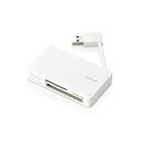 エレコム USB3.0対応メモリカードリーダー/ケーブル収納型タイプ ホワイト MR3-K303WH(2)