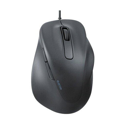 エレコム 静音有線マウス EX-G 5ボタン XLサイズ ブラック M-XGXL30UBSKBK 1個【日時指定不可】 エレコム 静音有線マウス EX-G 5ボタン XLサイズ ブラック M-XGXL30UBSKBK 1個【日時指定不可】