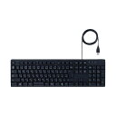 (まとめ) エレコム 有線キーボード ブラックTK-FFCM01BK 1台 【×10セット】(2)