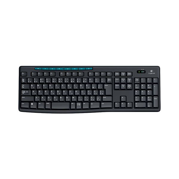 (まとめ)ロジクール ワイヤレスキーボードK275 ブラック K275 1台【×2セット】