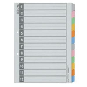 ジョインテックス インデックスA4S 6色12山 50組 D027J-12Y10