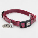 (まとめ)CAT COLLAR クロスレザーカラー レッド【×3セット】 (猫用品/首輪)