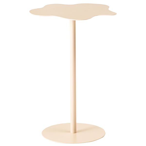 サイドテーブル 約W34×D34×H53cm アイボリー 組立式