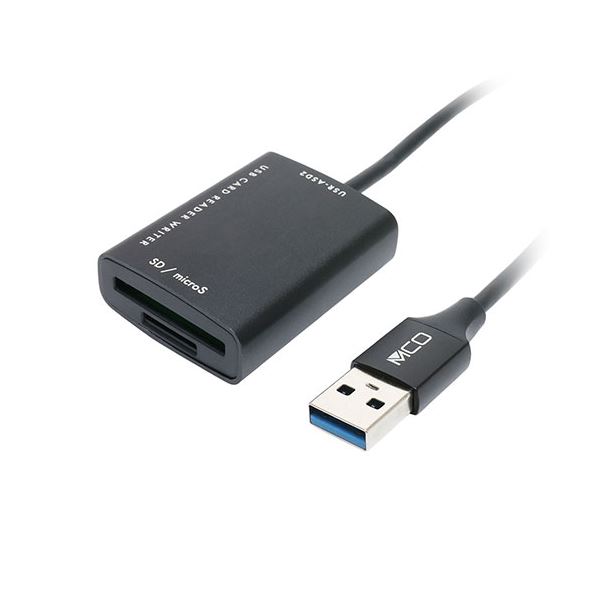 MCO SD microSDカードリーダ USB-A 70cm USR-ASD2/BK