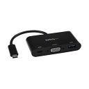 StarTech.com USB TypeC-接続VGA変換アダプタ 2048×1280p(60Hz) USB給電対応CDP2VGAUACP 1個(2)