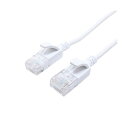 ナカバヤシ ミヨシCAT.6A LANケーブル スリム ホワイト 10m C6A-S10WH 1本【日時指定不可】(2)