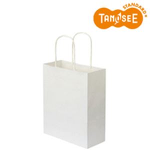 （まとめ）手提袋 丸紐 白無地・小小 50枚入×6