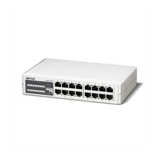 バッファロー10/100M対応 スイッチングハブ プラスチック筐体 電源内蔵 16ポート LSW3-TX-16NP 1台 バッファロー10/100M対応 スイッチングハブ プラスチック筐体 電源内蔵 16ポート LSW3-TX-16NP 1台
