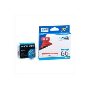 (業務用4セット) EPSON エプソン インクカートリッジ 純正 【ICC66】 シアン(青) (業務用4セット) EPSON エプソン インクカートリッジ 純正 【ICC66】 シアン(青)