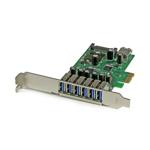 StarTech.com 7ポートUSB 3.0増設PCI Expressインターフェースカード PEXUSB3S7 1個【日時指定不可】 StarTech.com 7ポートUSB 3.0増設PCI Expressインターフェースカード PEXUSB3S7 1個【日時指定不可】