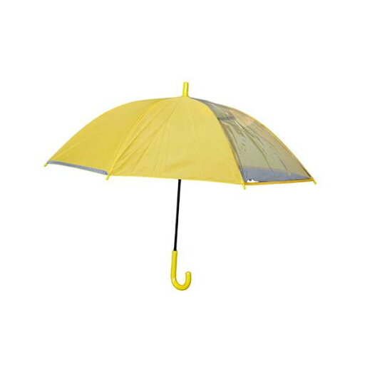 【まとめ】 子供ジャンプ傘イエロー 窓付き 55cm 【×2セット】【日時指定不可】 【まとめ】 子供ジャンプ傘イエロー 窓付き 55cm 【×2セット】【日時指定不可】