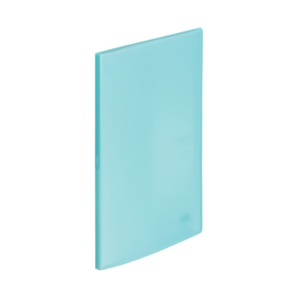（まとめ）リヒトラブ soeru クリヤーブック A4タテ 20ポケット 背幅10mm アイスブルー N-8101-14 1冊【×30セット】