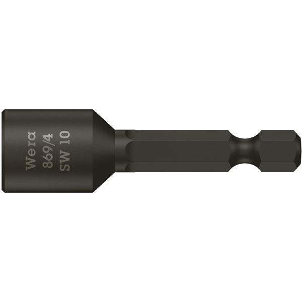 WERA ヴェラ 六角 ナットドライバー ナットセッター 差込6.35mm 六角対辺10mm 全長65mm 060282 工具 ツール DIY 作業工具 道具