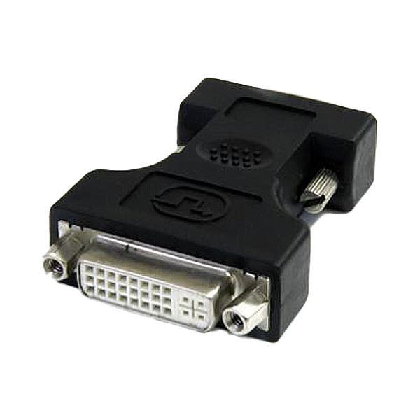 （まとめ） StarTech.com DVI-VGA変換コネクタ DVI-I（29ピン）メス-D-Sub（15ピン）オス ブラックDVIVGAFMBK 1個 【×2セット】