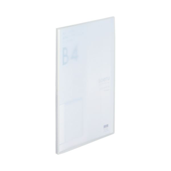 （まとめ）リヒトラブ soeru クリヤーブック B4タテ 20ポケット 背幅11mm フロストクリヤー N-8132-1 1冊【×10セット】