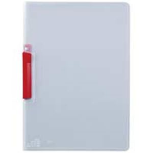 （まとめ）セキセイ クリップインファイル SSS-105 20冊 レッド【×2セット】