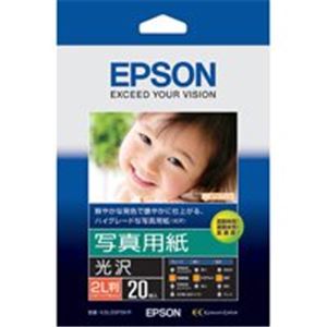 ■サイズ・色違い・関連商品■L判 100枚 4セット■L判 100枚 40セット■2L判 20枚 6セット■2L判 20枚 60セット[当ページ]■A4 20枚 3セット■A4 20枚 30セット■L判 300枚 3セット■L判 300枚 30セット■1セット■2セット関連商品の検索結果一覧はこちら■商品内容【ご注意事項】・この商品は下記内容×60セットでお届けします。■商品スペックカラリオのもつ写真高画質性能を引き出す美しい光沢感のある仕上がりが魅力の写真用紙●規格：2L判●1冊入数：20枚●坪量：255g／平方メートル●紙厚：270μm●白色度：92%●適応機種：インクジェット●染料●顔料●片面●材質：印画紙）■送料・配送についての注意事項●本商品の出荷目安は【1 - 8営業日　※土日・祝除く】となります。●お取り寄せ商品のため、稀にご注文入れ違い等により欠品・遅延となる場合がございます。●本商品は仕入元より配送となるため、沖縄・離島への配送はできません。[ K2L20PSKR ]