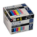 (まとめ)ワールドビジネスサプライ Luna Life エプソン用 互換インクカートリッジ IC6CL70L ブラック1本おまけ付き 7本パック【×2セット】(2)