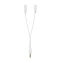 (まとめ)YAZAWA 2分配オーディオコード白 TK01W【×10セット】