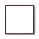 【角額】高級木製正方形額・壁掛けひも・アクリル付き　■9787 600角（600×600mm）「ブラウン」