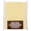 (まとめ) TANOSEE ふせん 75×15mm クリーム 1パック(4冊) 【×20セット】