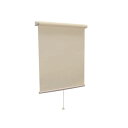 モダン ロールスクリーン 【遮光2級防炎 60cm×180cm アイボリー】 日本製 巻取りスピード調整機能付き 『ティオリオ』【代引不可】(3)
