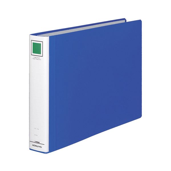 (まとめ) コクヨ チューブファイル(エコツインR) B4ヨコ 400枚収容 背幅55mm 青 フ-RT649B 1冊 【×5セ..