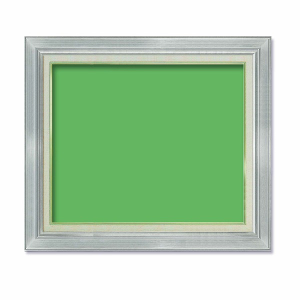 〔 油額 〕 油絵額 キャンバス額 金の油絵額 銀の油絵額 F12号 606×500mm シルバー 額 額縁 フレーム【日時指定不可】