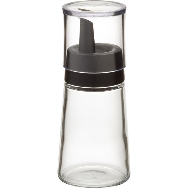 【50セット】 調味サーバー/オイルボトル 【Sサイズ ブラック】 ふた付き 本体:ソーダガラス 『スタビアリュクス』【代引不可】