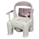 パナソニックエイジフリーライフテック ポータブルトイレ ポータブルトイレ座楽ラフィーネプラ便座ミスティパープル PN-L30200V(3)