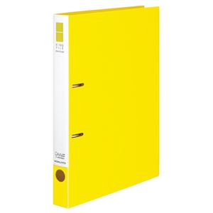 (まとめ) コクヨ リングファイル(スリムスタイル) A4タテ 2穴 220枚収容 背幅33mm 黄 フ-URF430Y 1冊 ..
