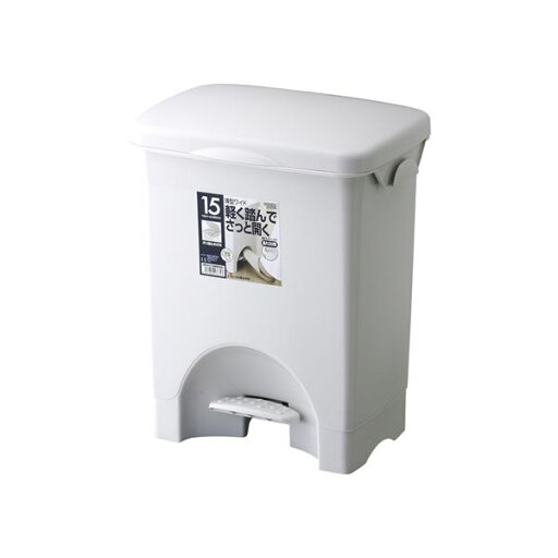 【9セット】 ペダル式 ゴミ箱/ダストボックス 【15PS ワイド】 グレー フタ付き 本体:PP 『HOME&HOME』【代引不可】 【9セット】 ペダル式 ゴミ箱/ダストボックス 【15PS ワイド】 グレー フタ付き 本体:PP 『HOME&HOME』【代引不可】